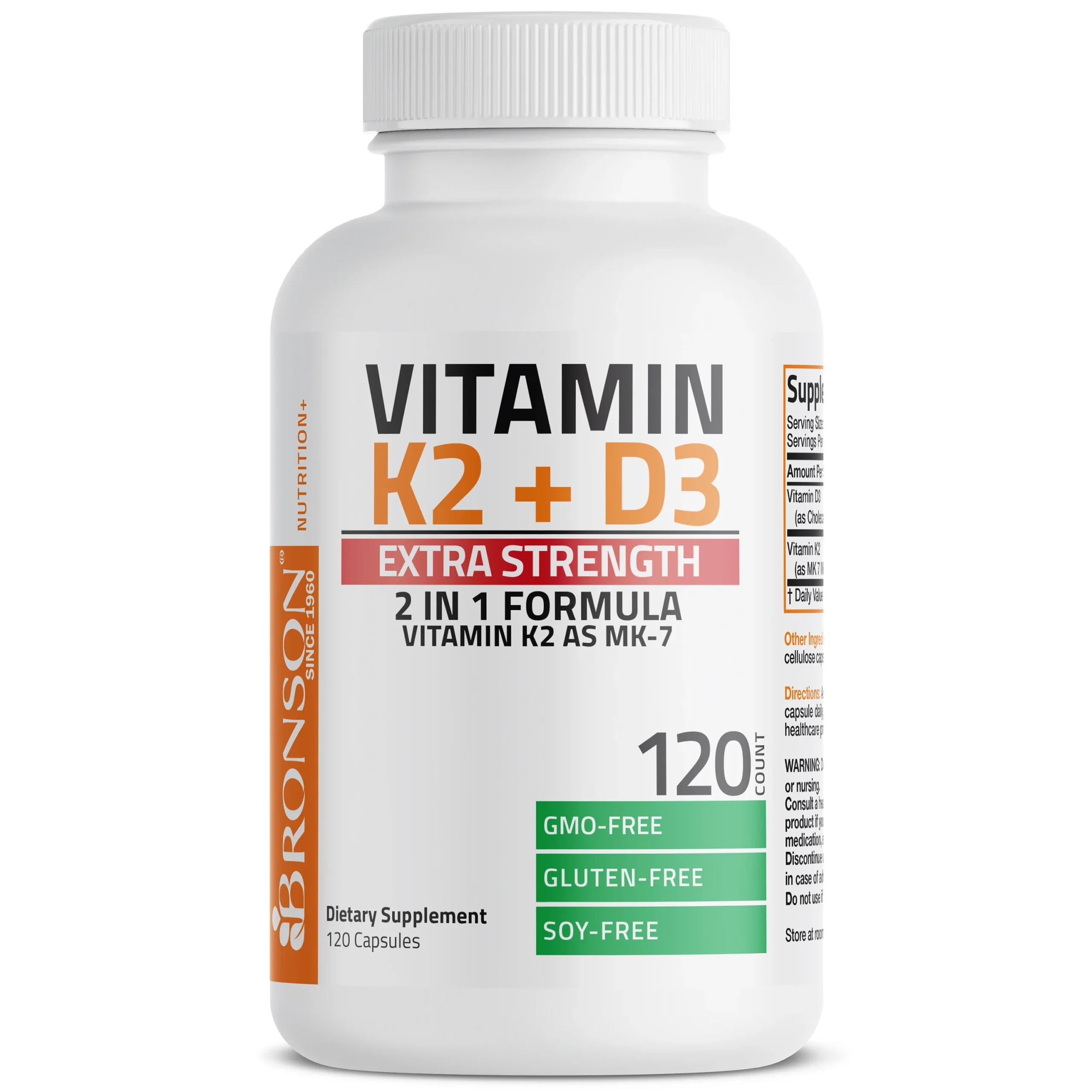 Bronson Vitamin K2 (MK7) + D3