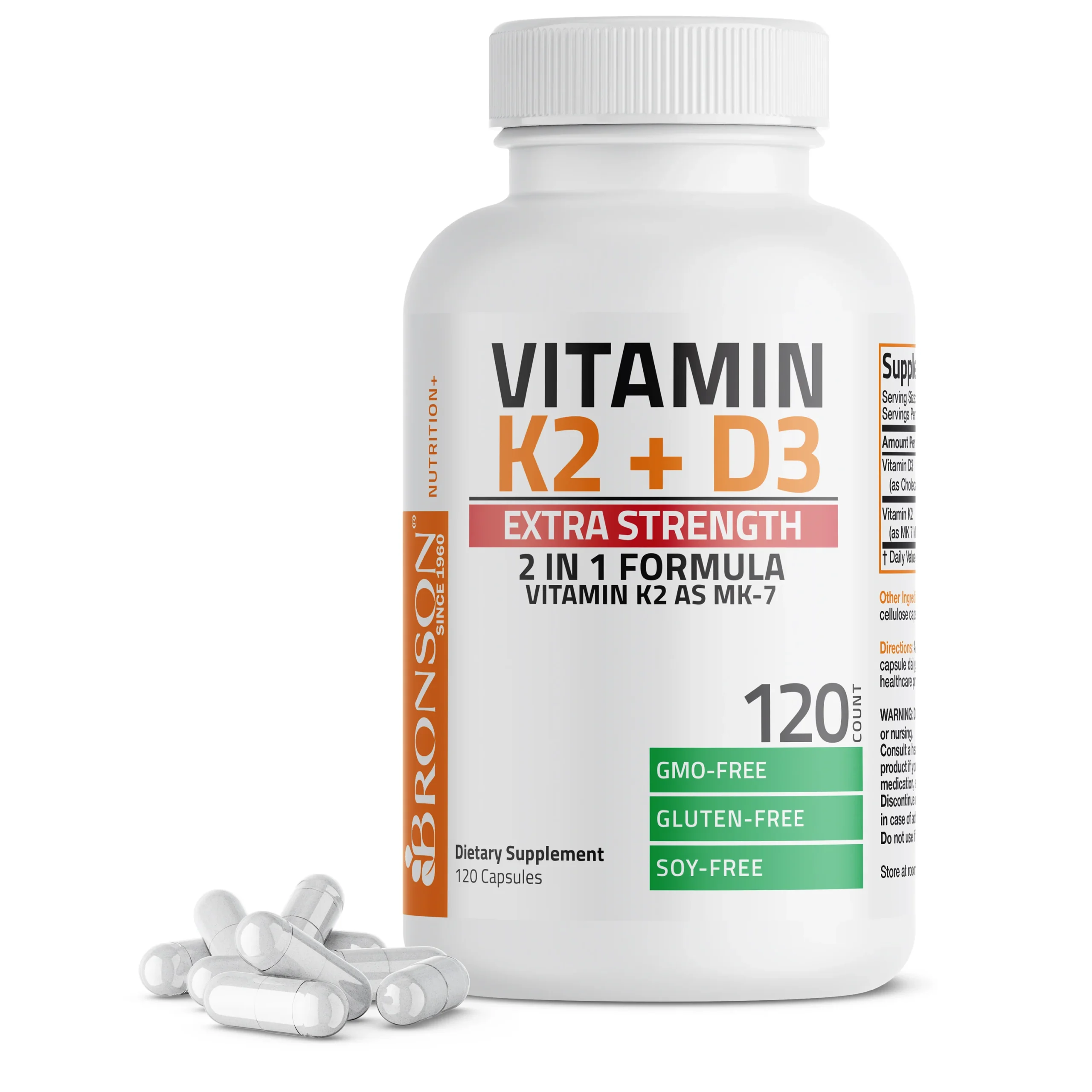 Bronson Vitamin K2 (MK7) + D3, photo 2