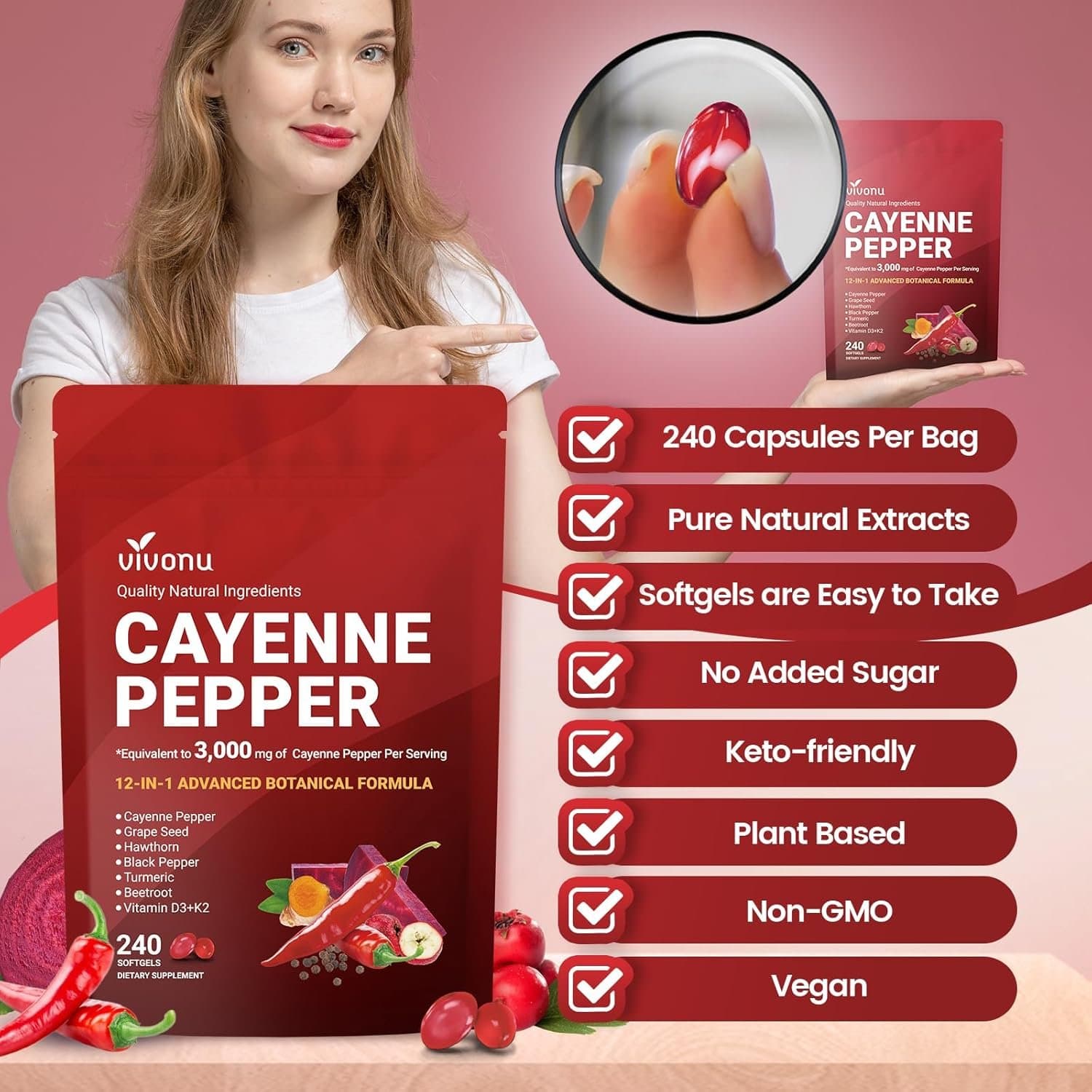 VivoNu Cayenne Pepper 12-in-1, photo 5